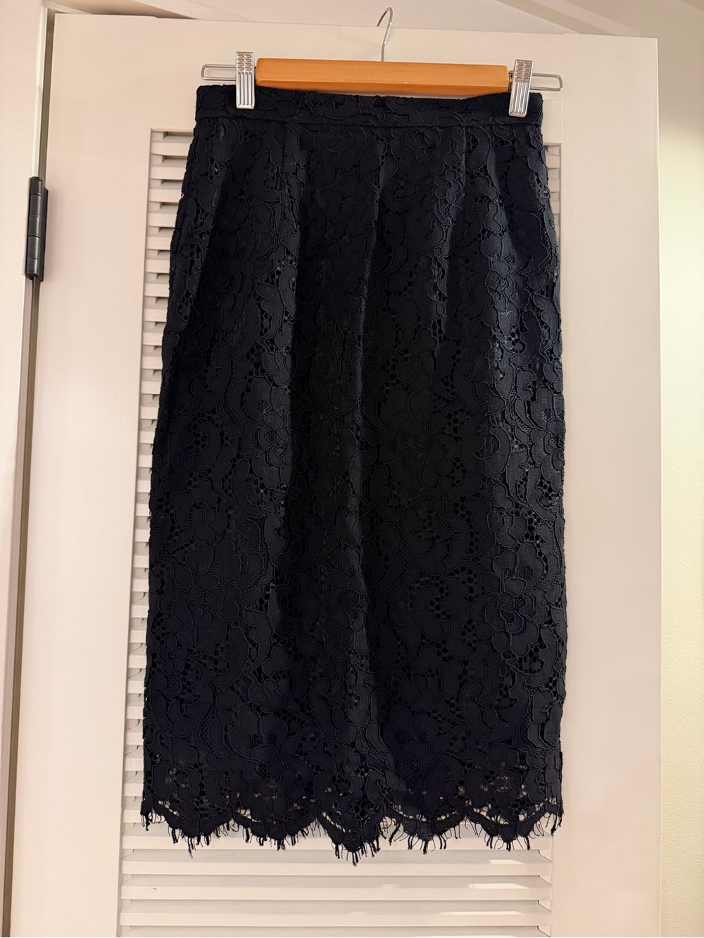 Rachel Parcell Black Lace Midi Skirt